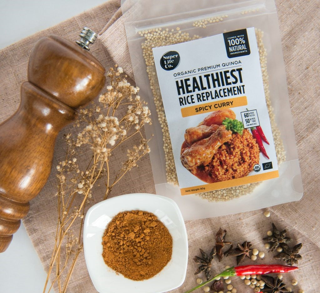 Super Life Co. Organic Premium Quinoa Meal Spicy Curry Flavoured