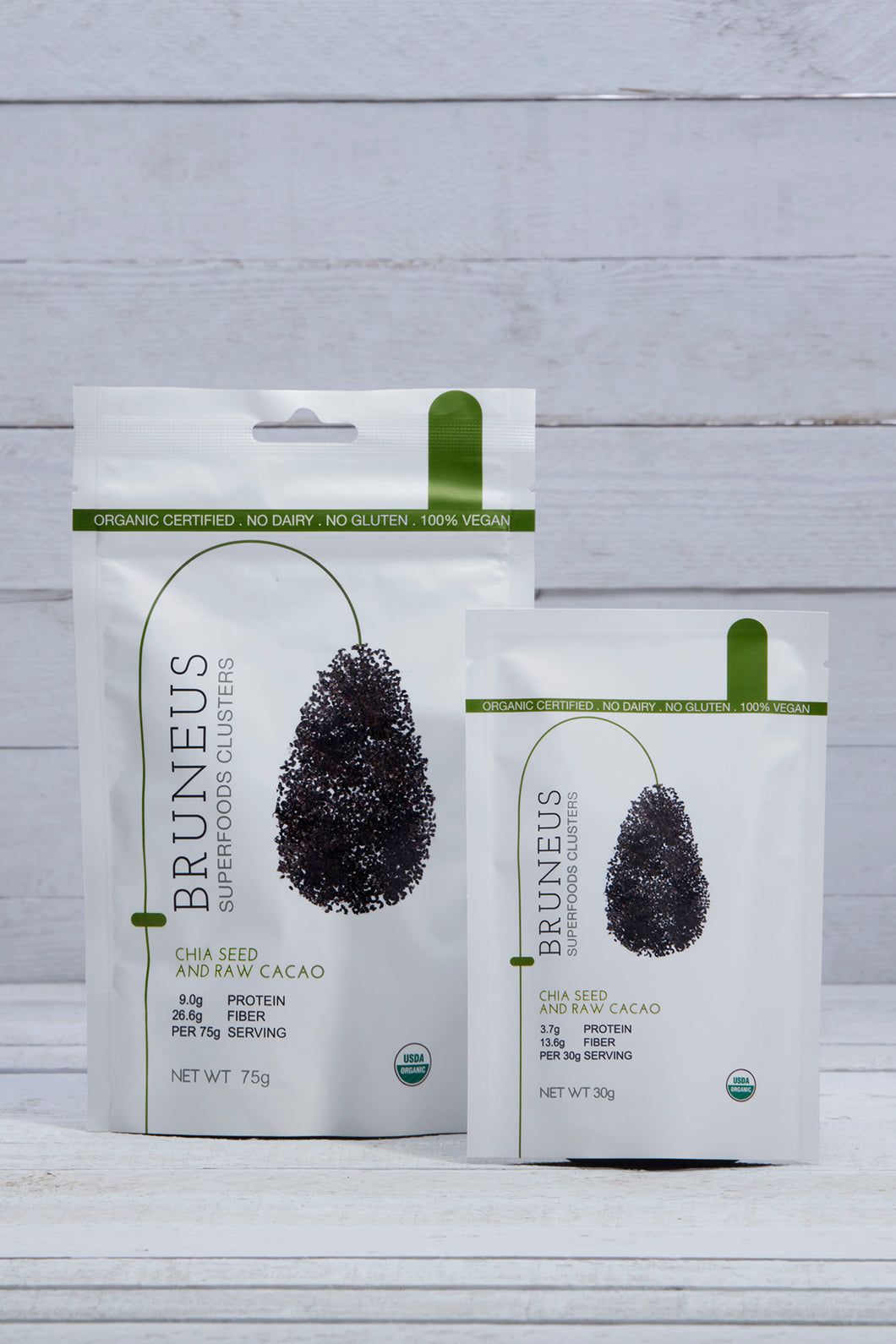 BRUNEUS Chia Seeds and Cacao Nibs